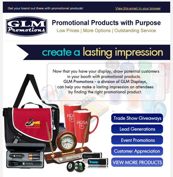 GLM Promotions Email Campaign